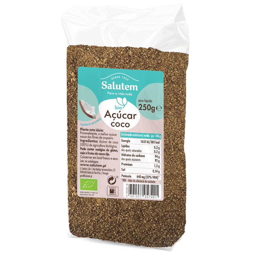 Açúcar de coco biológico