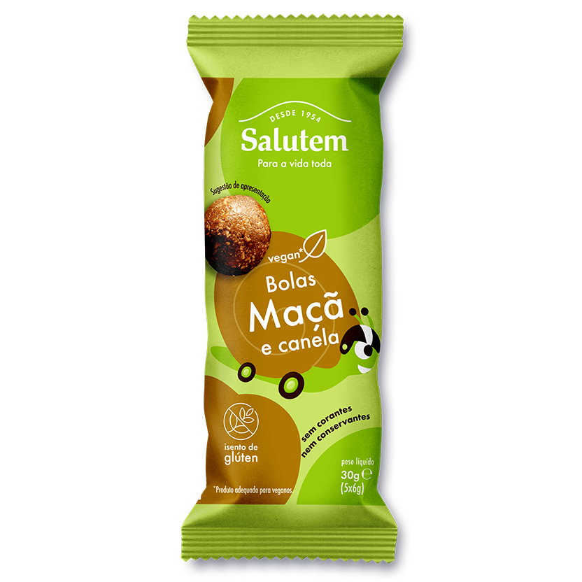 Bolas de maçã e canela