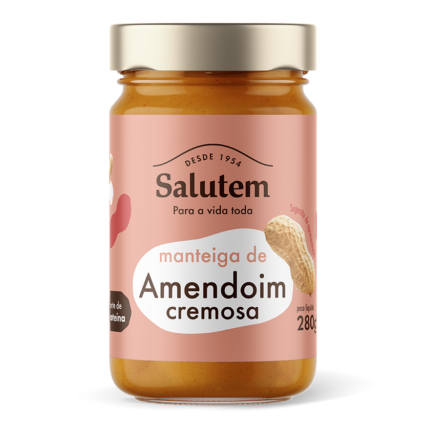 Manteiga de amendoim cremosa