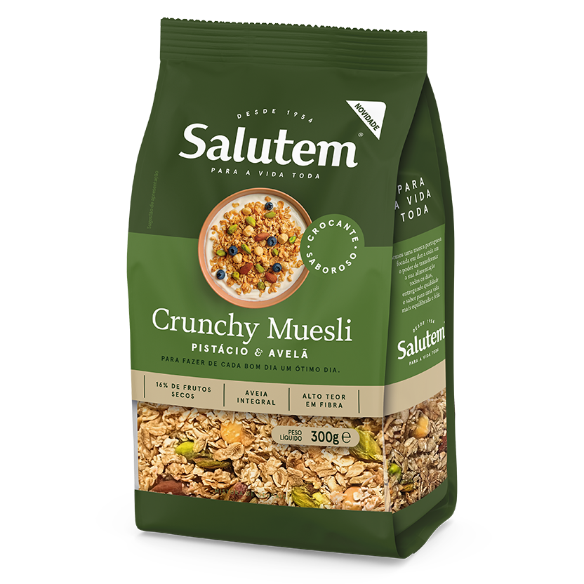 Crunchy muesli pistácio e avelã