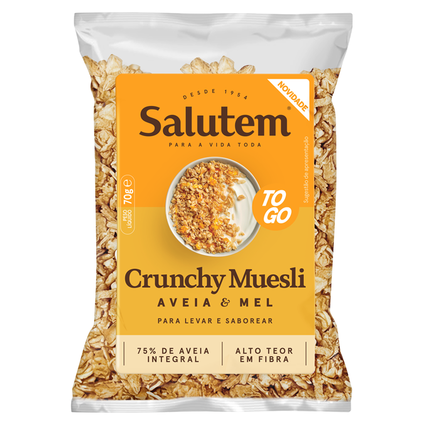 Crunchy muesli aveia e mel to go