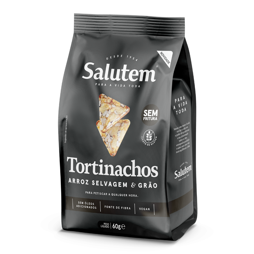 Tortinachos arroz selvagem e grão