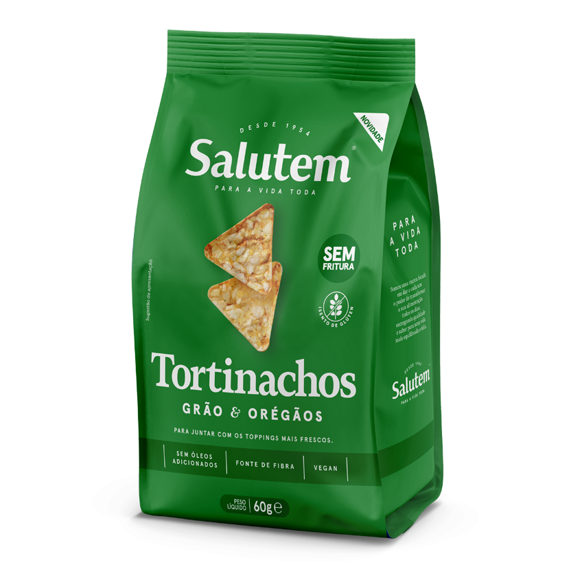 Tortinachos grão e orégãos
